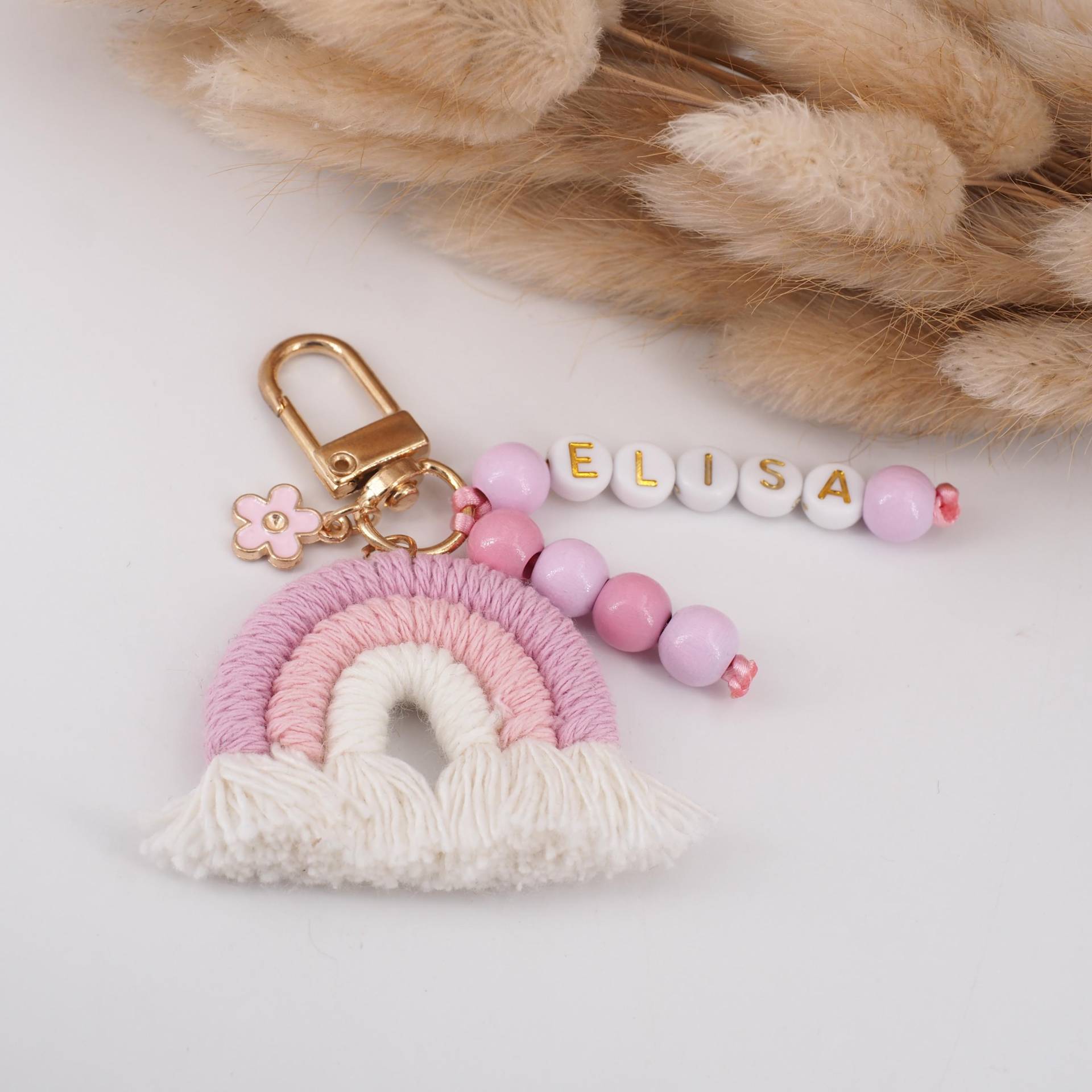 Schlüsselanhänger Mit Namen Regenbogen von MotzisBunteWelt2014