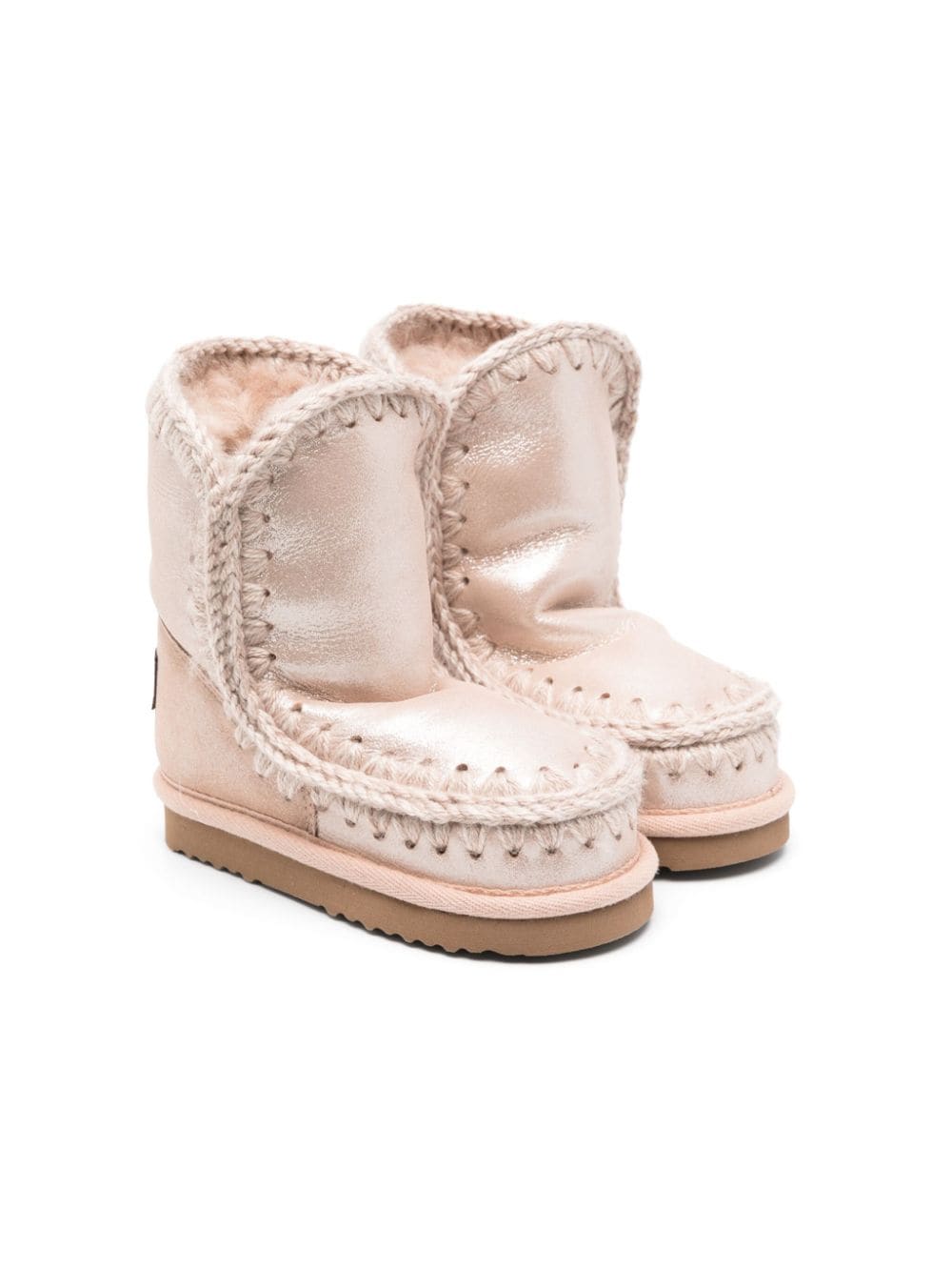 Mou Kids Stiefel mit Shearling-Futter - Rosa von Mou Kids