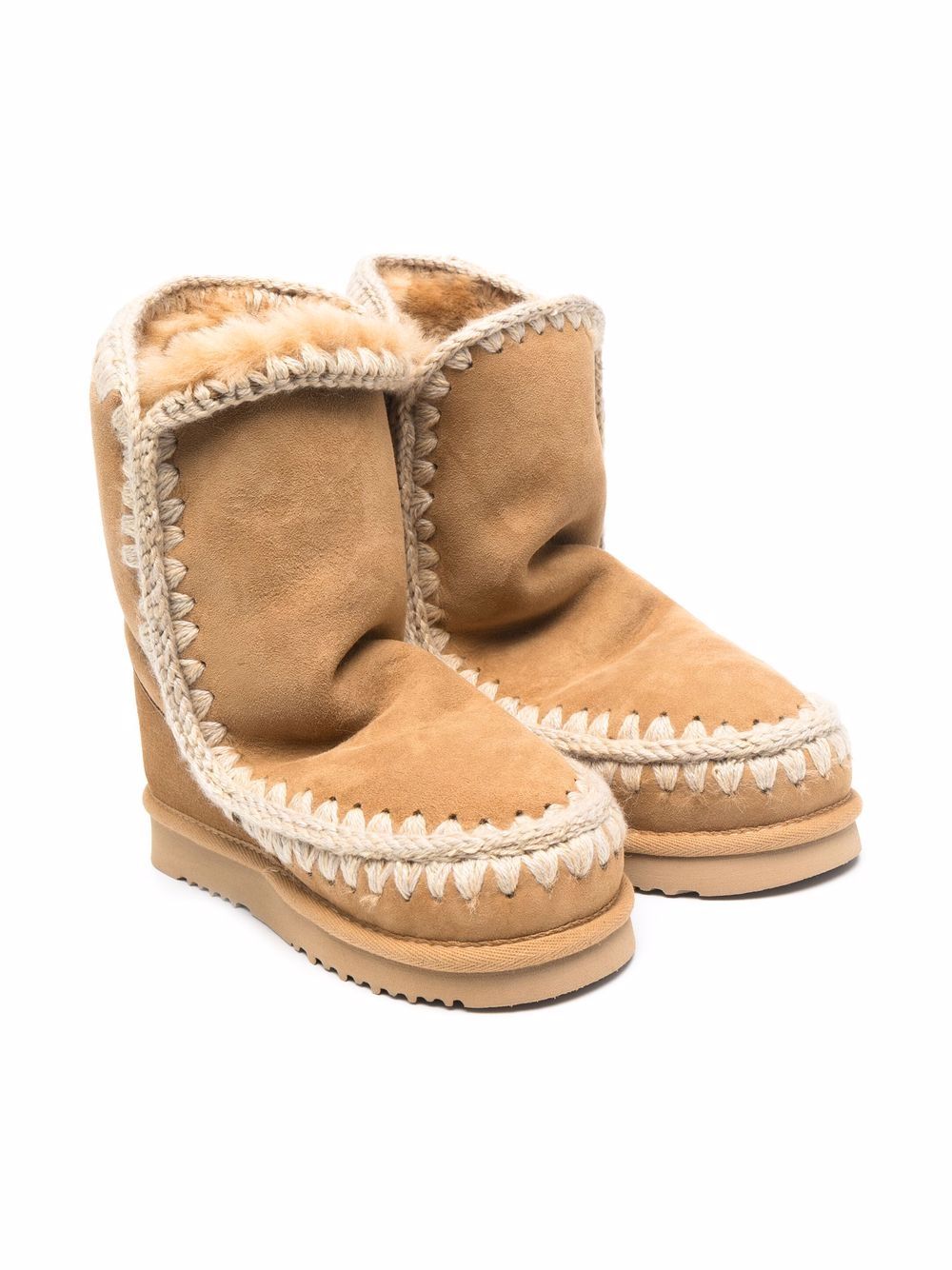 Mou Kids Stiefel mit Shearling-Futter - Braun von Mou Kids