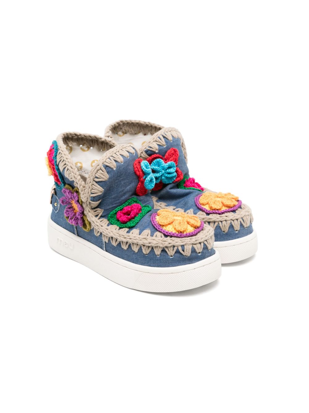 Mou Kids Summer Eskimo Jeans-Sneakers - Blau von Mou Kids