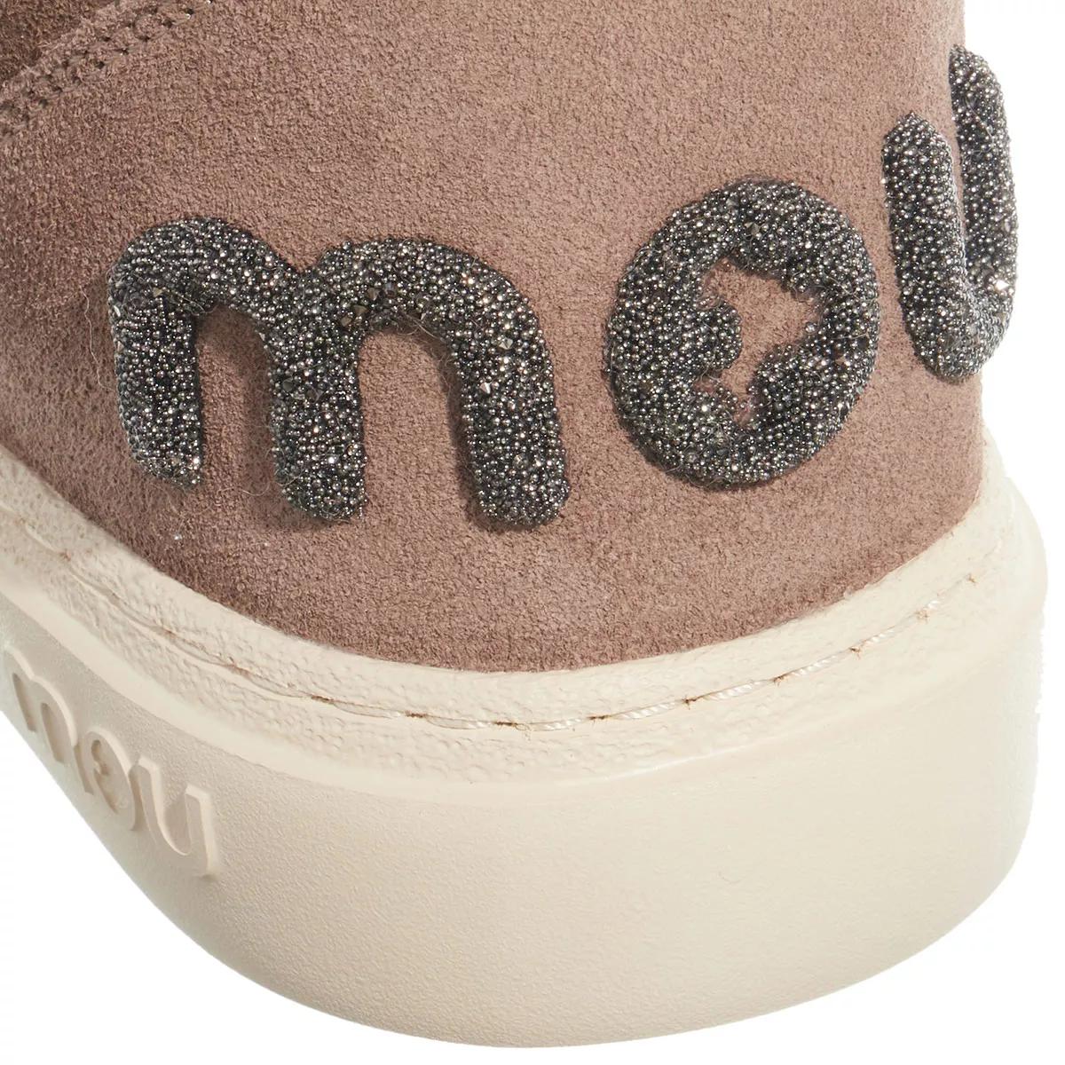 Mou Boots & Stiefeletten - Eskimo Sneaker Bold Glit.Logo - Gr. 38 (EU) - in Taupe - für Damen von Mou