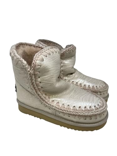 Mou Damen Stiefel 2023 Winter Komfort Stiefeletten Weiß 40 EU von Mou