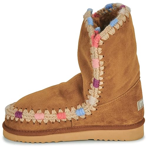 mou Eskimo 24 Overstich Stiefelletten/Boots Damen Braun - 38 - Boots Shoes von Mou