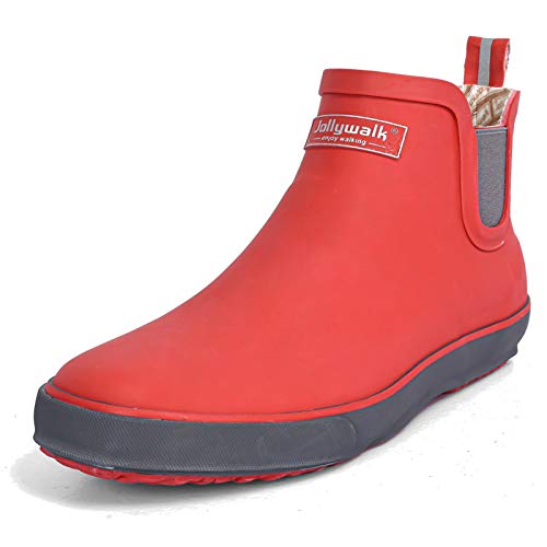 Moudn Damen Gummistiefel Rutschfeste Regenstiefel Kurze Stiefel Chelsea-stiefel Outdoor Gartenschuhe von Moudn