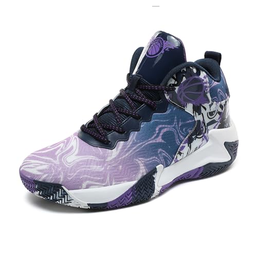 Basketballschuhe für Herren hohe Freizeitschuhe sportliches Gehen Mesh bequemer Sportschuh zum Laufen im Freien modischer leichter Sneaker von Moudn