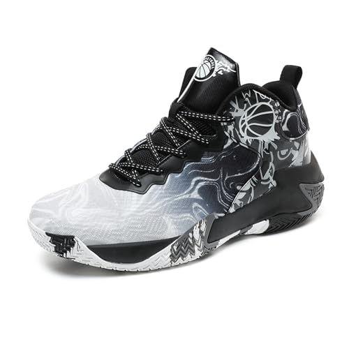 Moudn Basketballschuhe für Herren hohe Freizeitschuhe sportliches Gehen Mesh bequemer Sportschuh zum Laufen im Freien modischer Leichter Sneaker Moudn Basketballschuhe für Herren hohe Freizeitschuhe sportliches Gehen Mesh bequemer Sportschuh zum Laufen im Freien modischer Leichter Sneaker von Moudn