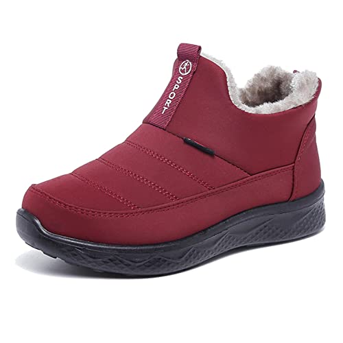 Moudn Winterstiefel Damen Wasserdicht Warm Winterschuhe Gefütterte Schneestiefel Winter Kurzschaft Stiefel Boots von Moudn