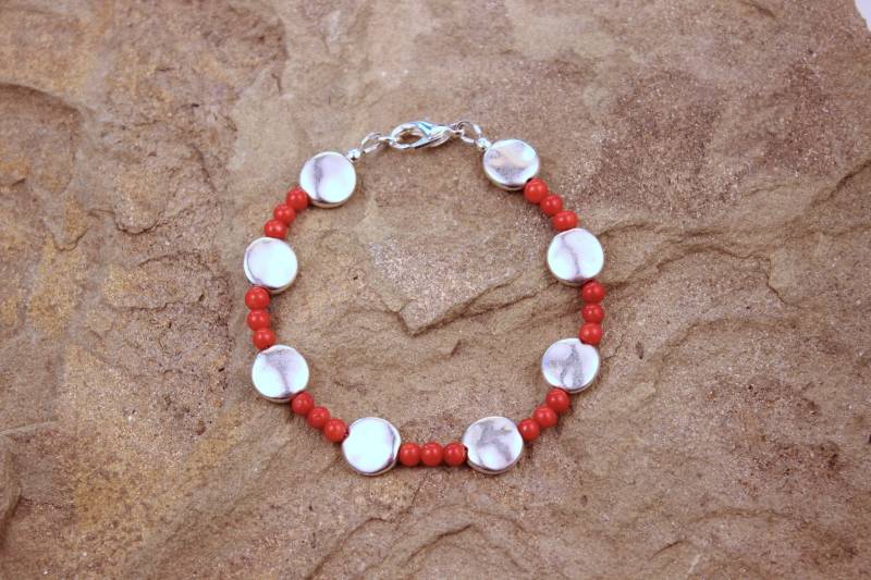 Granat Armband Rubin Rot Taxco Schmuck Münze Edelstein Zierliche Sterling Silber Koralle Granat Armband Rubin Rot Taxco Schmuck Münze Edelstein Zierliche Sterling Silber Koralle von MoudyMercantile