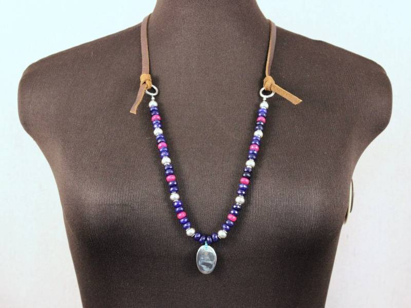 Saphir Halskette Rose Quarz Granat Rubin Taxco Schmuck Leder Sterling Silber Anhänger Jade Saphir Halskette Rose Quarz Granat Rubin Taxco Schmuck Leder Sterling Silber Anhänger Jade von MoudyMercantile