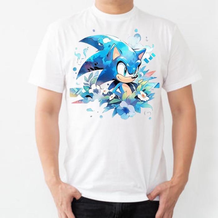 Custom Sonic The Hedgehog Birthday Shirt von MoujahidPixels