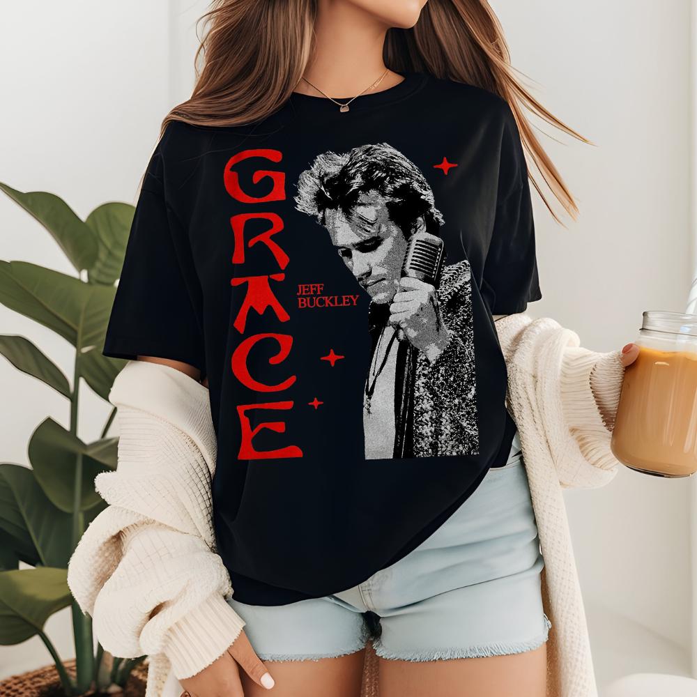 Jeff Buckley T-Shirt, Mystery White Boy Tour 1995 Graphic, Grace Gift For Women & Man von MoujahidPixels