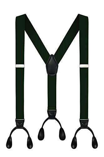 Moulen VG Choice Herren Y-Rücken 3,4 cm breit Knopfleiste Elastisch Verstellbare Strapse - Grün - Groß von Moulen