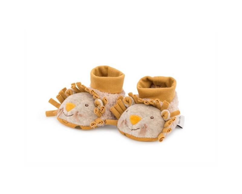 Moulin Roty Babyschühchen Löwe 0-6 m Babyschuhe Stoffschuhe Krabbelschuh von Moulin Roty