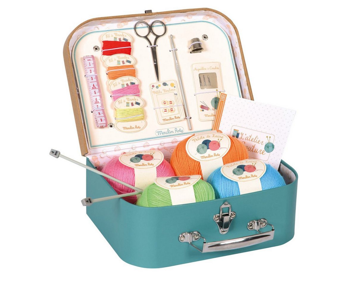 Moulin Roty Handarbeitskoffer les jouets d`hier Schere Faden Wolle Fingerhut Stricknadel ab 6J Moulin Roty Handarbeitskoffer les jouets d`hier Schere Faden Wolle Fingerhut Stricknadel ab 6J von Moulin Roty