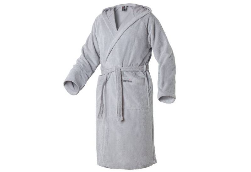 Mount Swiss Bademantel Mount Swiss Unisex AARAU Bademantel mit Kapuze I Herren Damen aus, Baumwolle, Weitenverstellung, Bindegürtel von Mount Swiss