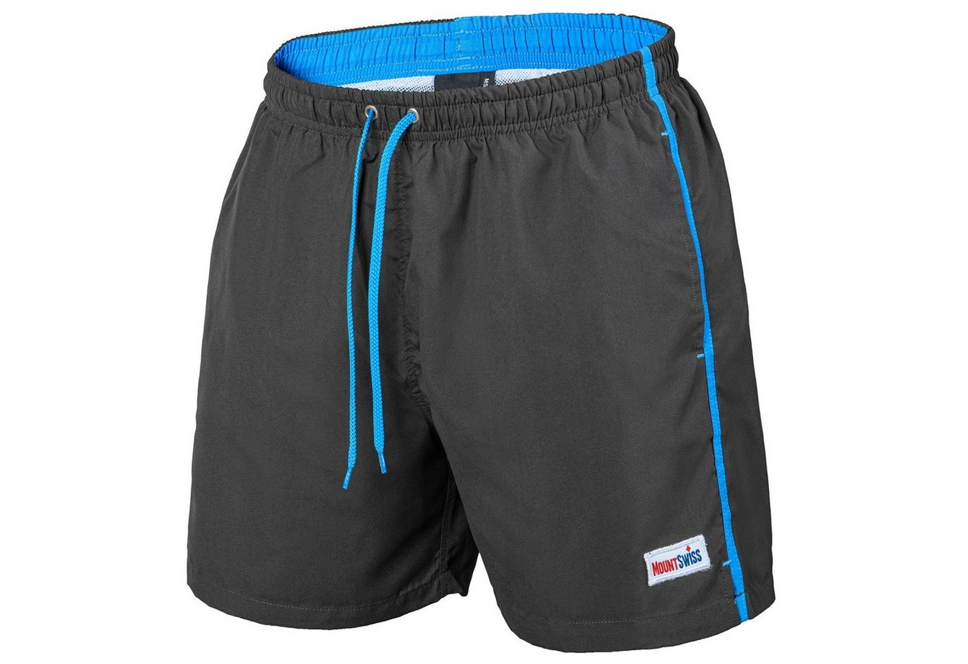 Mount Swiss Badeshorts Mount Swiss Männer Badehose DARIO mit seitlichen Taschen & Gesäßtasche (1-St) von Mount Swiss