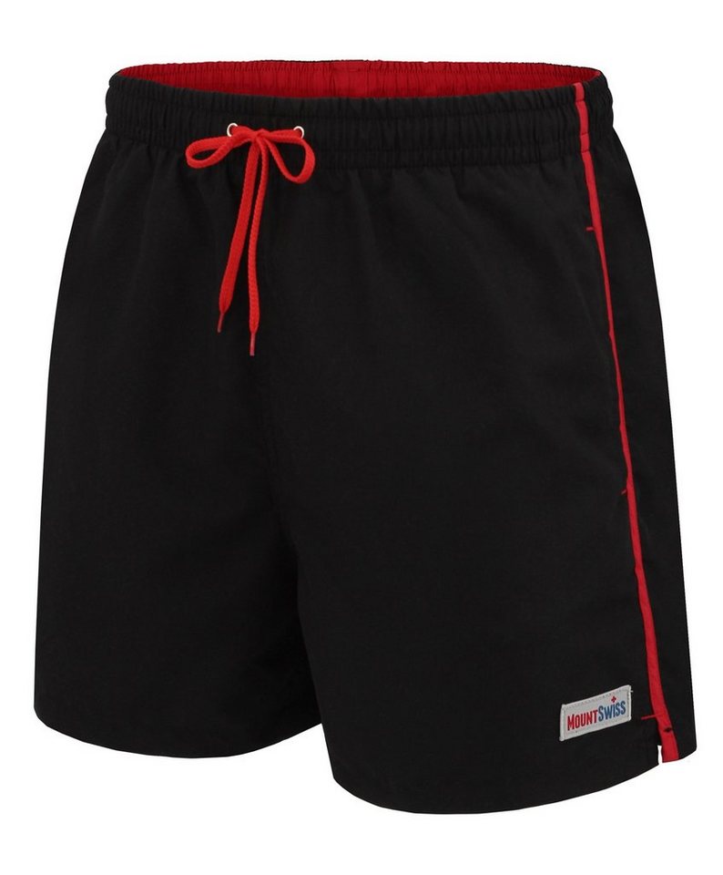 Mount Swiss Badeshorts Mount Swiss Männer Badehose DARIO mit seitlichen Taschen & Gesäßtasche (1-St) von Mount Swiss