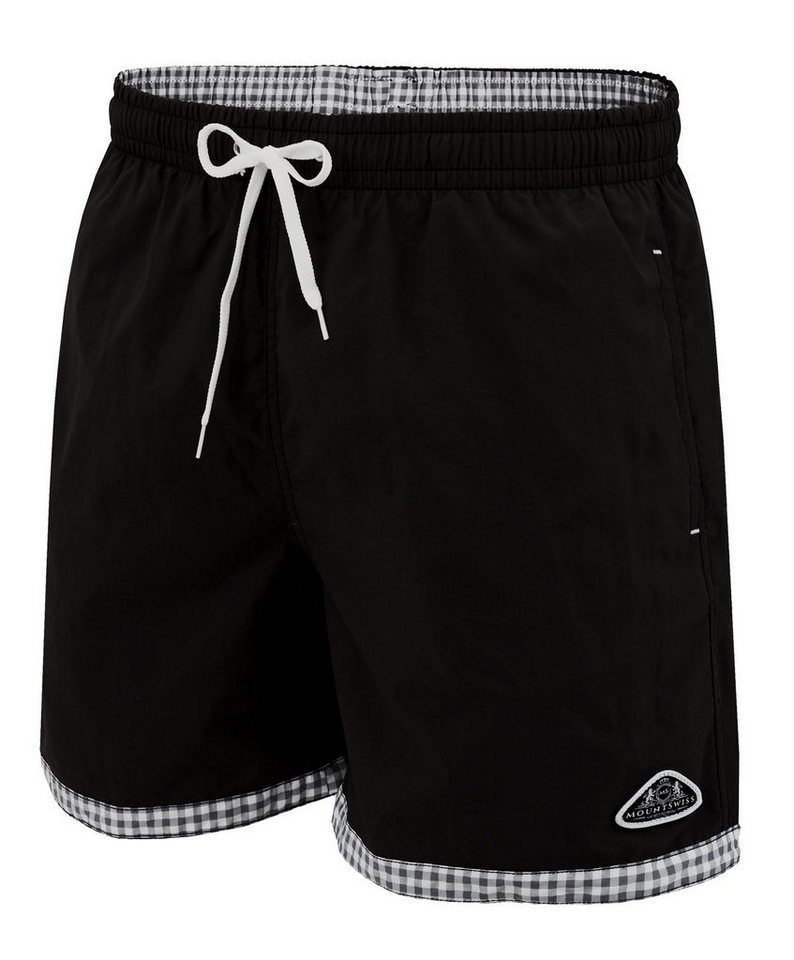 Mount Swiss Badeshorts Mount Swiss hochwertige Männer Badehose LUKAS mit Sun-Protection I (1-St) von Mount Swiss