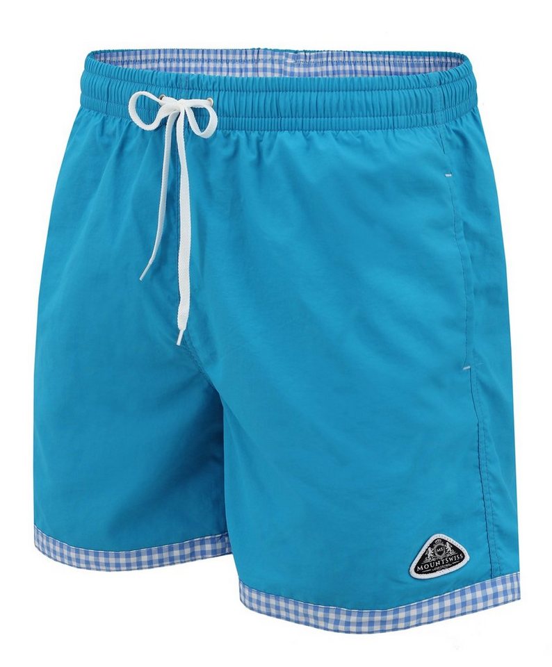 Mount Swiss Badeshorts Mount Swiss hochwertige Männer Badehose LUKAS mit Sun-Protection I (1-St) von Mount Swiss