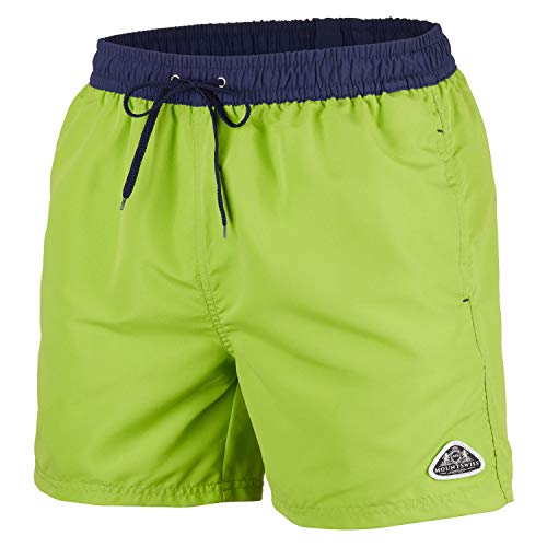 Mount Swiss Herren MS Badeshort, 5013, Green-Navy, Gr. XL von Mount Swiss