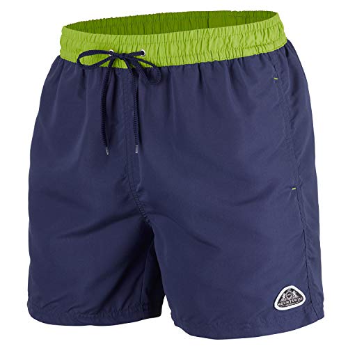 Mount Swiss Herren MS Badeshort, 5013, Navy-Green, Gr. L von Mount Swiss