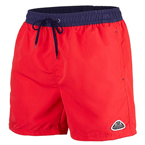 Mount Swiss Herren MS Badeshort, 5013, red-Navy, Gr. XXL von Mount Swiss