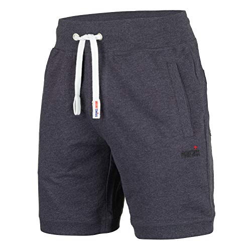 Mount Swiss Kurze Freizeithose Herren Luca I Kurze Sweatpants Herren mit Taschen und Tunnelzug I Kurze Hose Übergröße I Bequeme Sport Shorts Farbe: dunkelblau, Gr. 5XL von Mount Swiss