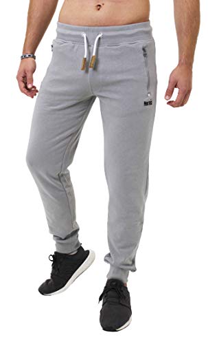 Mount Swiss Lange Jogginghose Herren Finn I Sweatpants I Freizeithose Männer Farbe grau, Gr. L von Mount Swiss