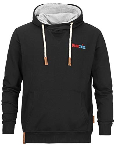 Mount Swiss MS-Matteo, Kapuzenpullover, Black, Gr. L von Mount Swiss