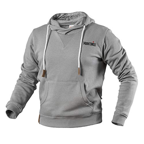 Mount Swiss MS-Matteo, Kapuzenpullover, Sleet, Gr. 4XL von Mount Swiss