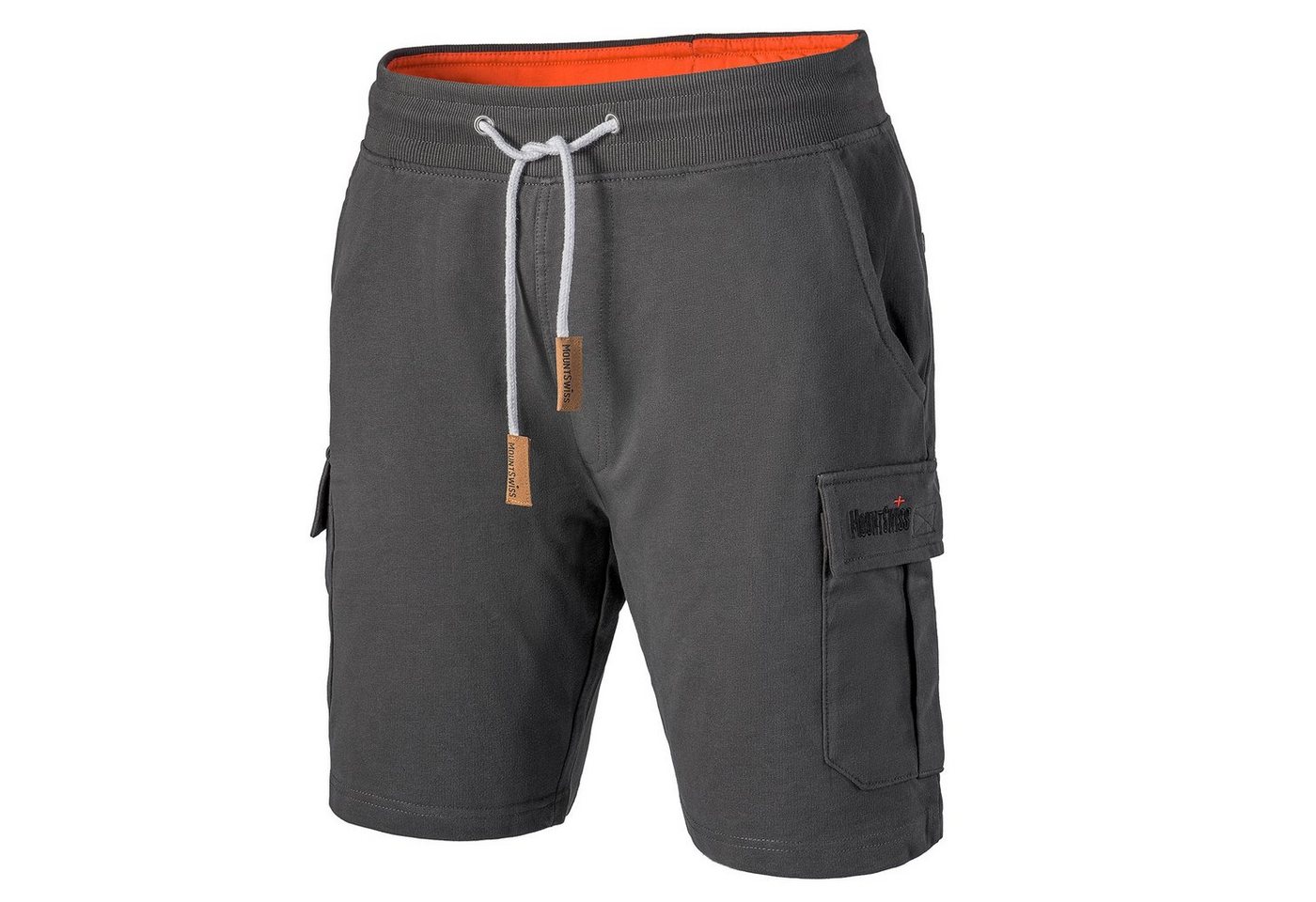 Mount Swiss Shorts Mount Swiss Kurze CARGO Freizeithose Herren (1-tlg) 2 Seitentaschen, 2 Beintaschen + 2 Gesäßtaschen mit Reißverschluss von Mount Swiss