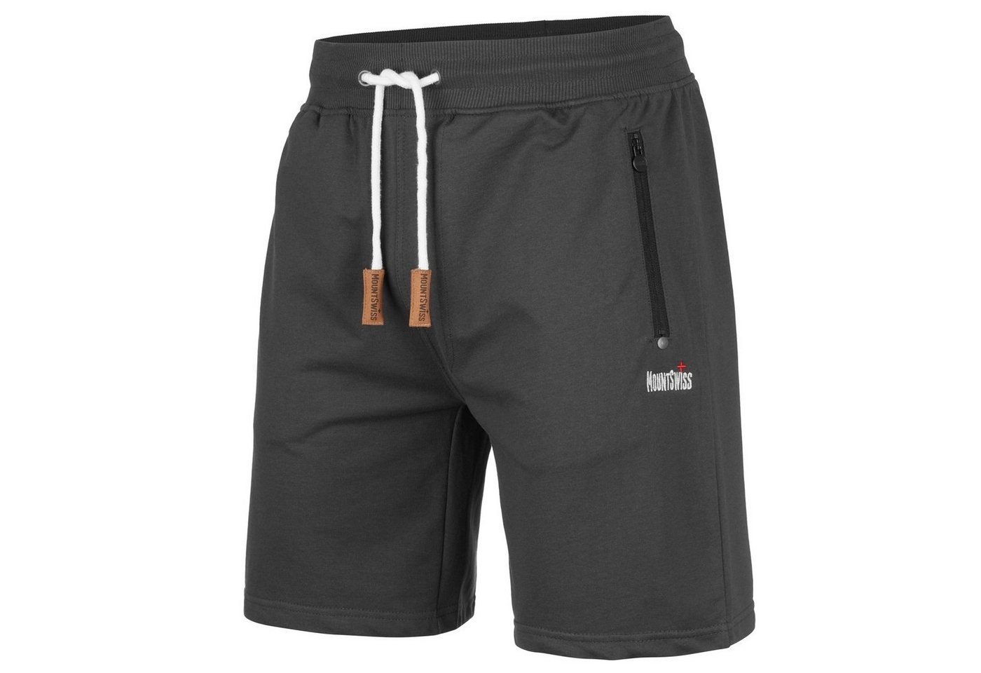 Mount Swiss Shorts Mount Swiss kurze Freizeithose Herren Liam I Kurze (1-tlg) Seitentaschen + Gesäßtasche mit Reißverschluss von Mount Swiss