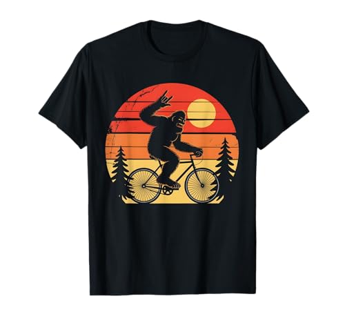 Bigfoot Mountainbike Lustiges MTB Biking Radfahren Sasquatch Herren T-Shirt von Mountain Bike Funny MTB Biking Cycling Sasquatch.