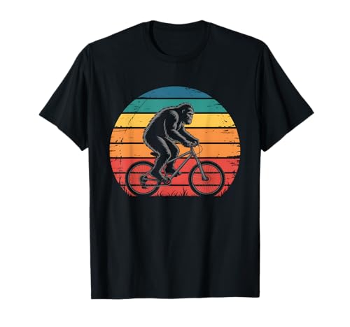 Bigfoot Mountainbike Lustiges MTB Biking Radfahren Sasquatch Herren T-Shirt von Mountain Bike Funny MTB Biking Cycling Sasquatch.