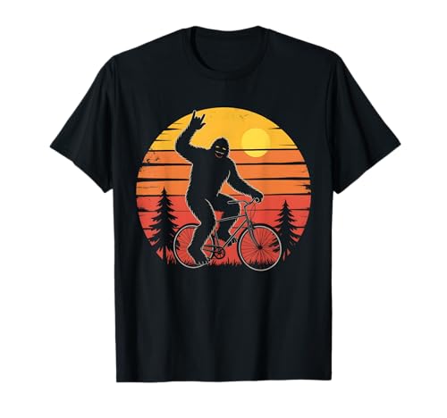 Bigfoot Mountainbike Lustiges MTB Biking Radfahren Sasquatch Herren T-Shirt von Mountain Bike Funny MTB Biking Cycling Sasquatch.