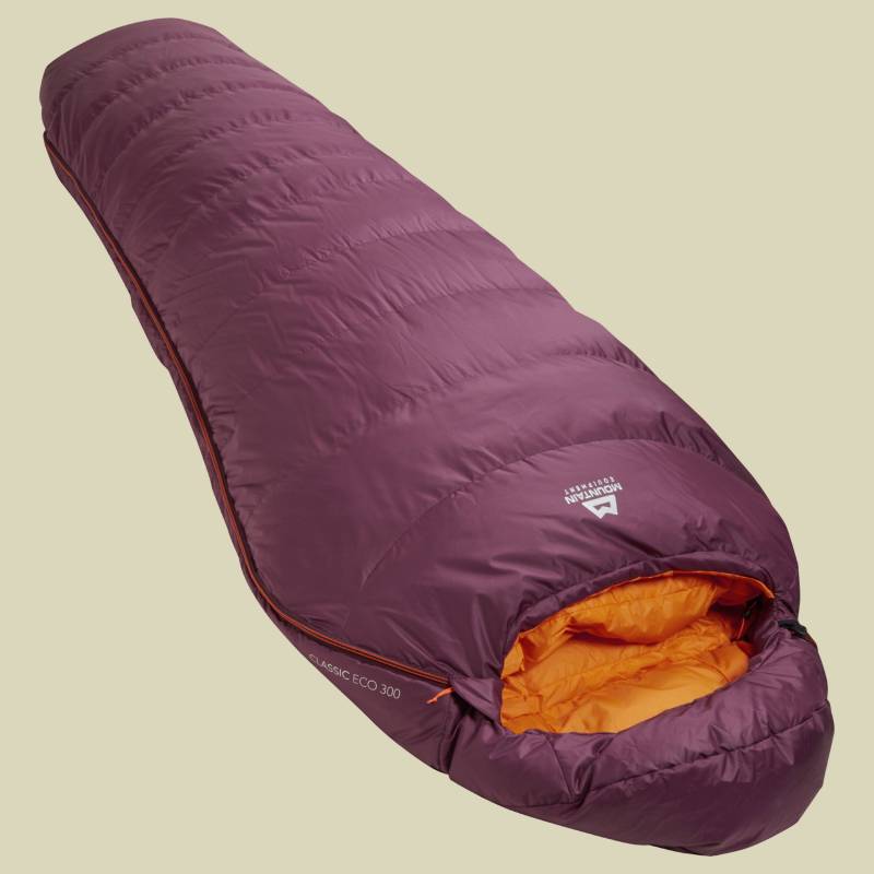 Classic Eco 300 Women bis Körpergröße 170 cm Farbe raisin Me-01730, Reißverschluss links von Mountain Equipment