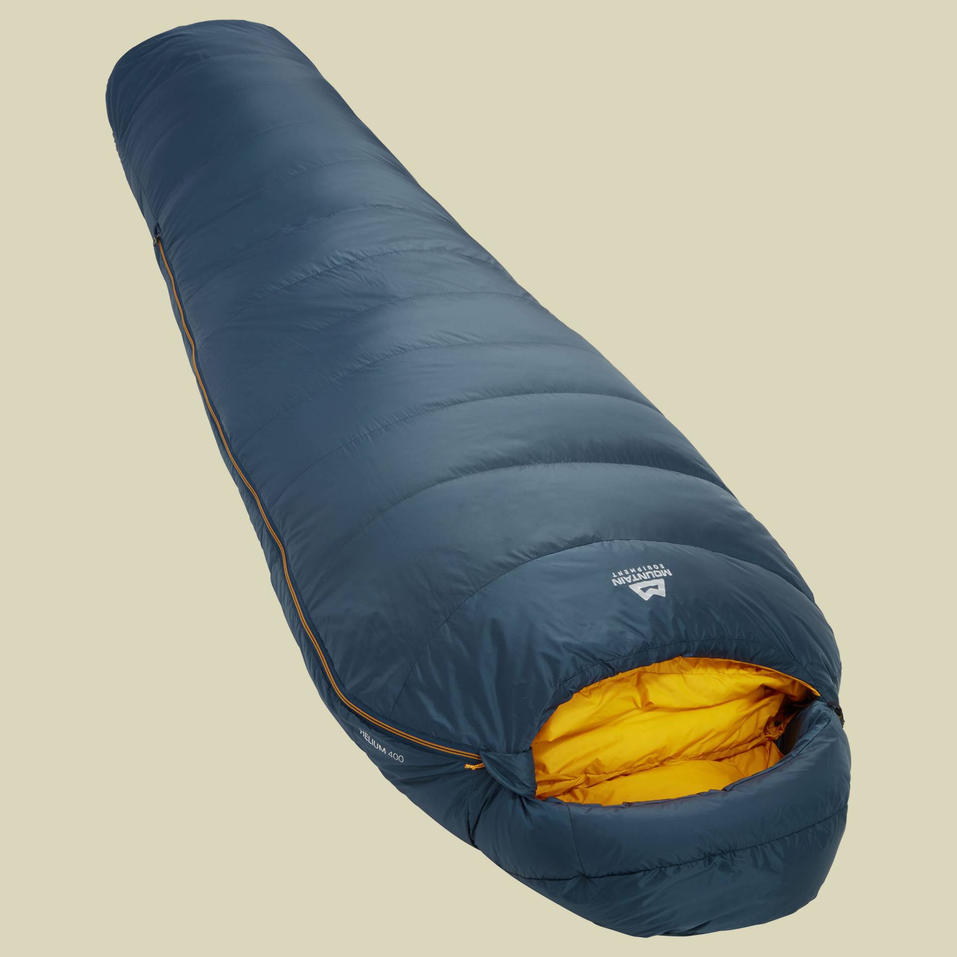 Helium 400 Schlafsack Körpergröße 185 cm majolica blue,Schlafsack Reissverschluss rechts von Mountain Equipment