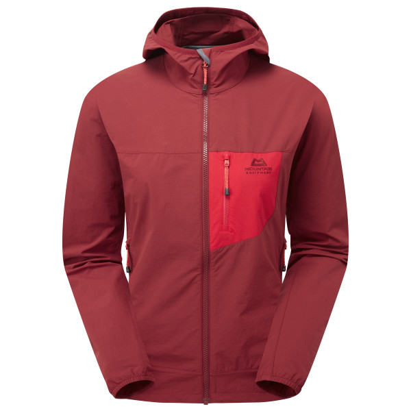 Mountain Equipment - Women's Echo Hooded Jacket - Softshelljacke Gr 10 rot von Mountain Equipment