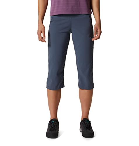 Mountain Hardwear Damen Dynama/2 Capri Hose, blau, schiefergrau, Medium von Mountain Hardwear