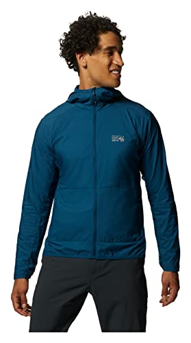 Mountain Hardwear Herren KOR Airshell Hoody Isolierte Jacke, Dunkles Caspian, XL von Mountain Hardwear