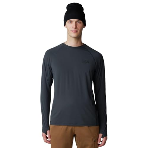 Mountain Hardwear Men's Crater Lake Long Sleeve Crew, Dark Storm von Mountain Hardwear