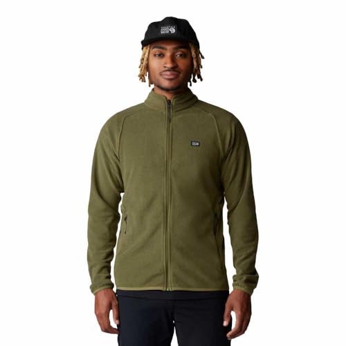 Mountain Hardwear Microchill Herrenjacke mit durchgehendem Reißverschluss, Trail Dust Heather, Trail Dust Heather, Large von Mountain Hardwear