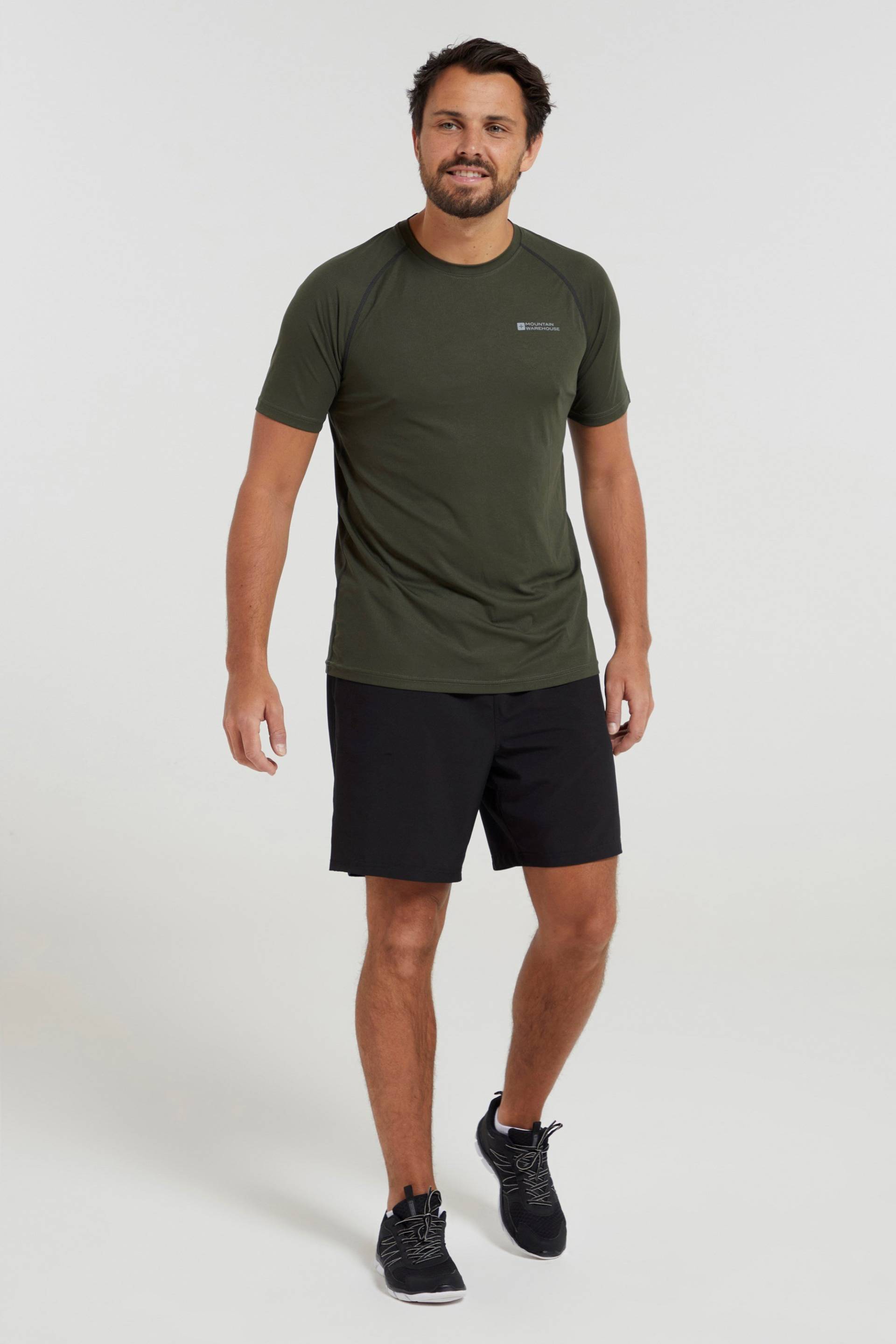 Aero II Kurzarm-Top Herren - Dunkel-Khaki von Mountain Warehouse