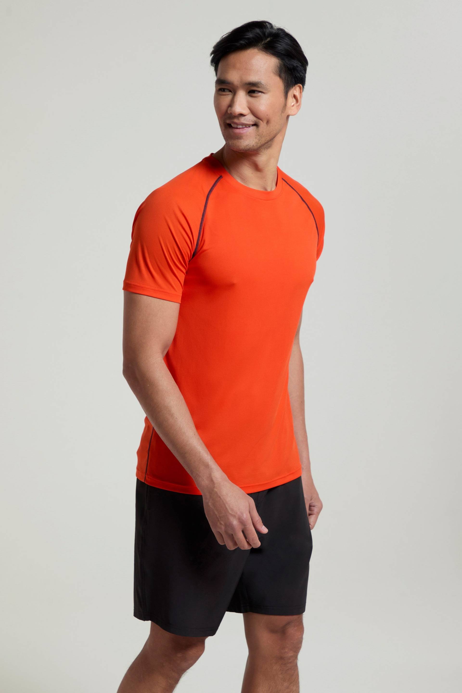 Aero II Kurzarm-Top Herren - Orange von Mountain Warehouse