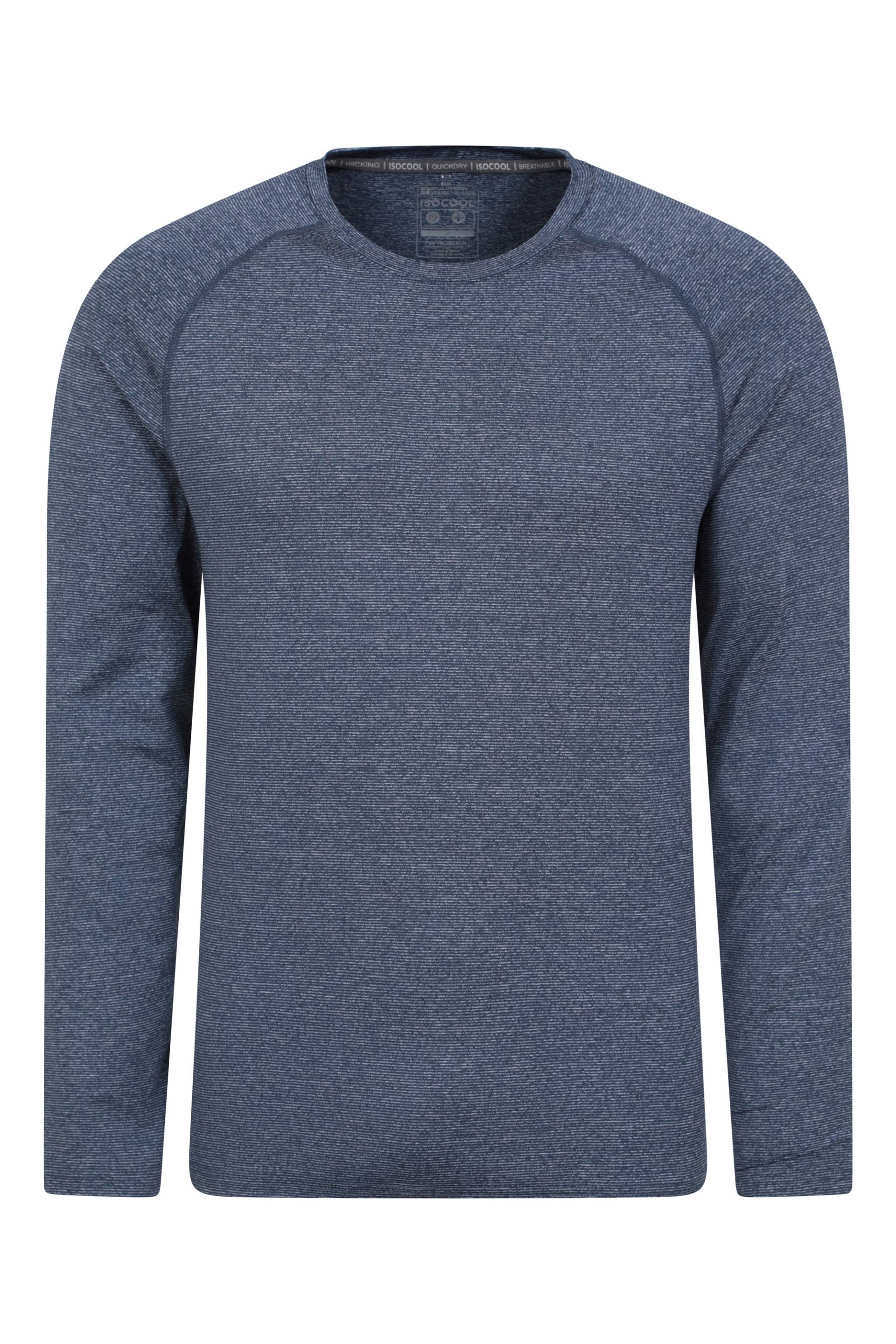 Agra IsoCool Gestreiftes Herren Langarm-Shirt - Marineblau Agra IsoCool Gestreiftes Herren Langarm-Shirt - Marineblau von Mountain Warehouse