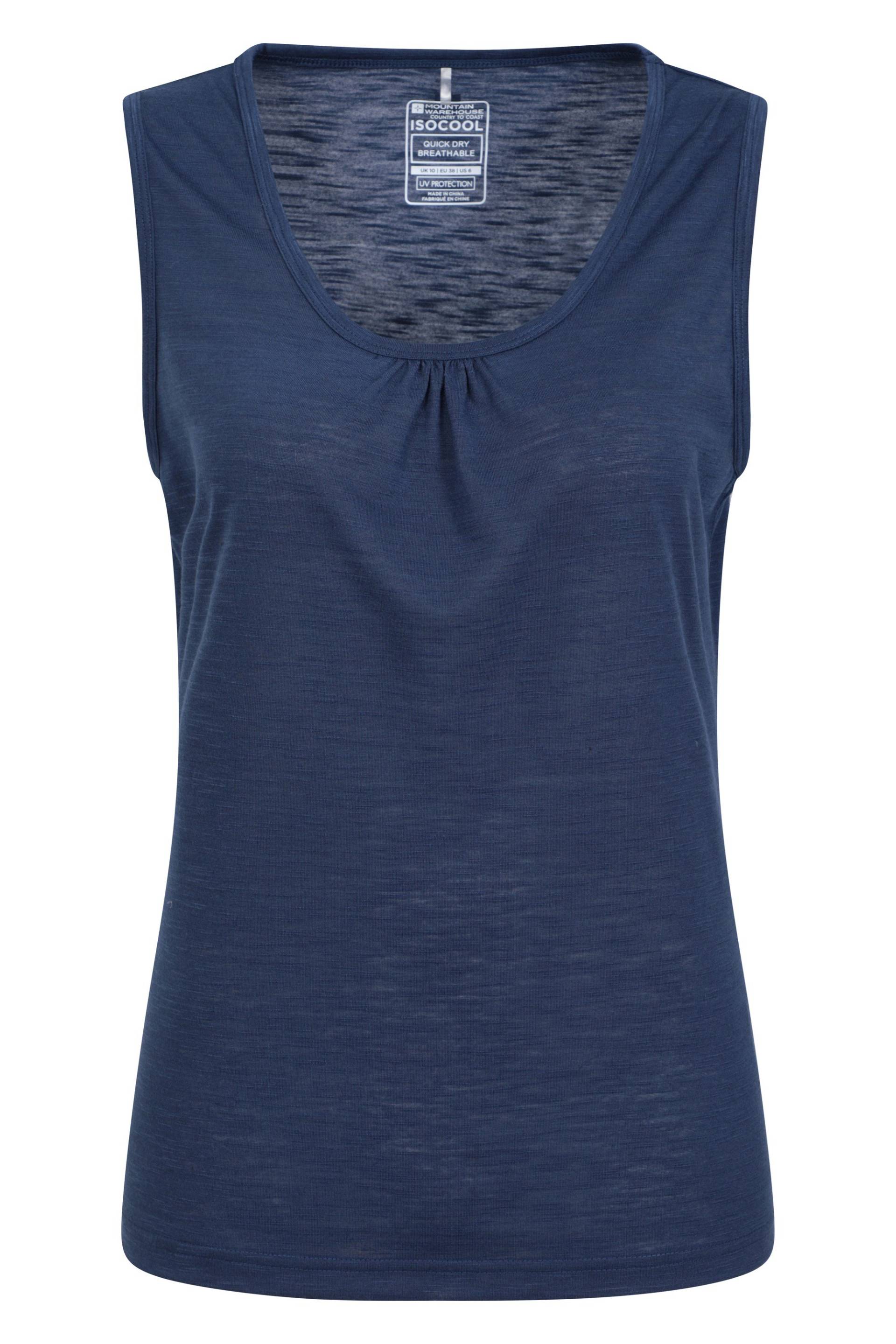 Agra Slub Damen Tank-Top - Marineblau von Mountain Warehouse