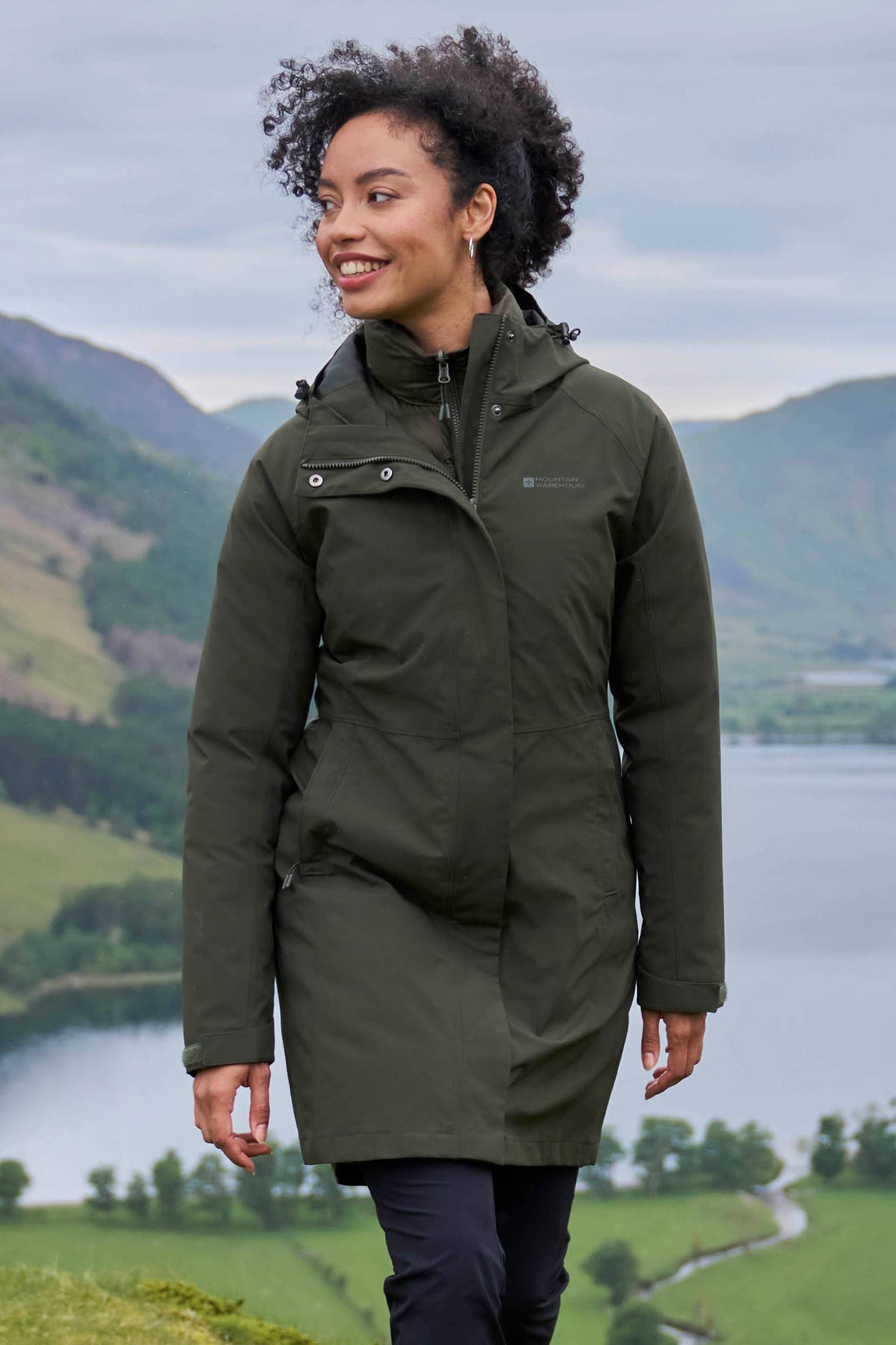 Alaskan Lange Damen 3-in-1 Jacke - Khaki Alaskan Lange Damen 3-in-1 Jacke - Khaki von Mountain Warehouse