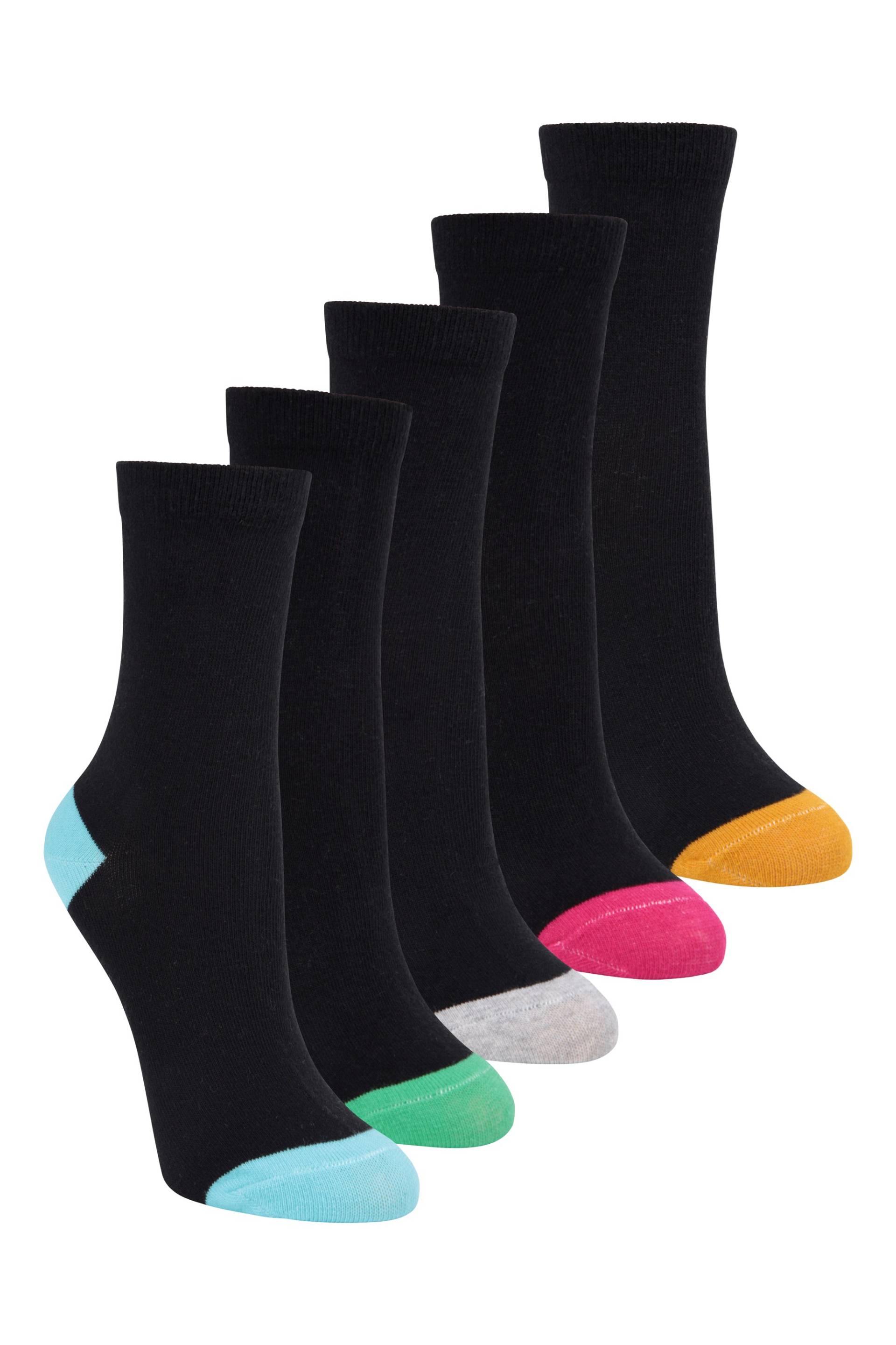 Everyday Wadenlange Polygiene  Kindersocken - 5er Pack - Schwarz von Mountain Warehouse