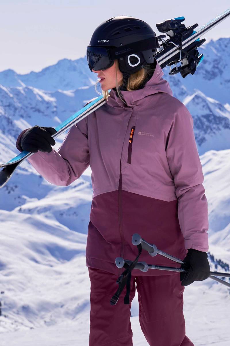 Alpine Wasserdichte Gesteppte Damen Skijacke - Lila von Mountain Warehouse