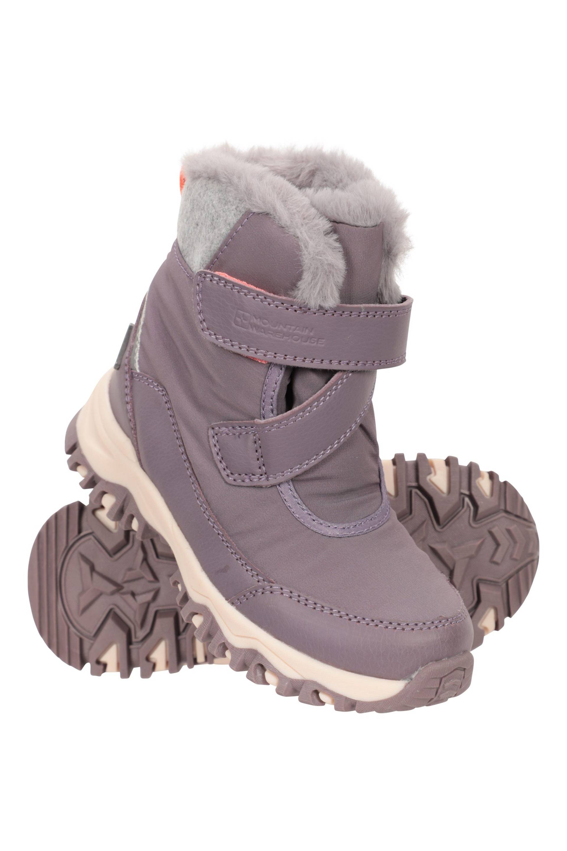 Alpine Wasserdichte Schneestiefel für Kinder - Violett von Mountain Warehouse